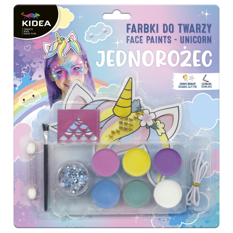 Barvy na obličej Unicorn