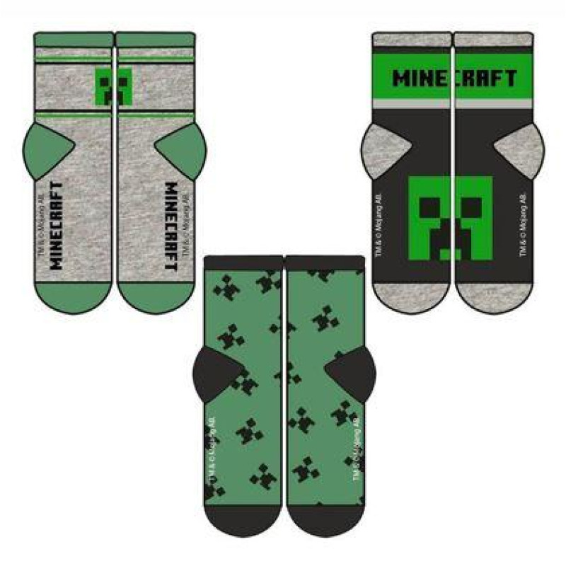 Ponožky Minecraft 3 ks
