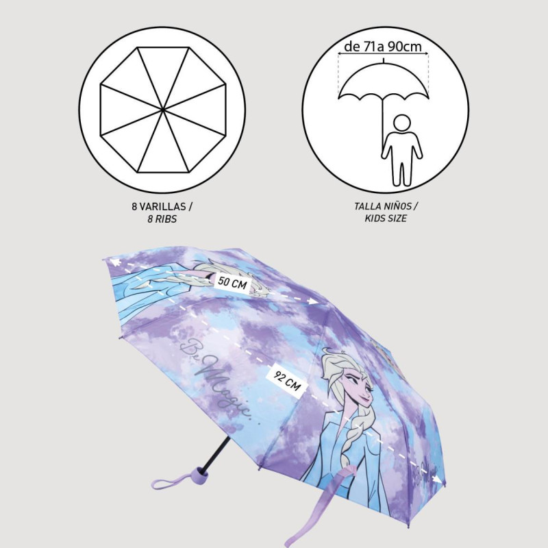 Deštník Ledové Království skládací