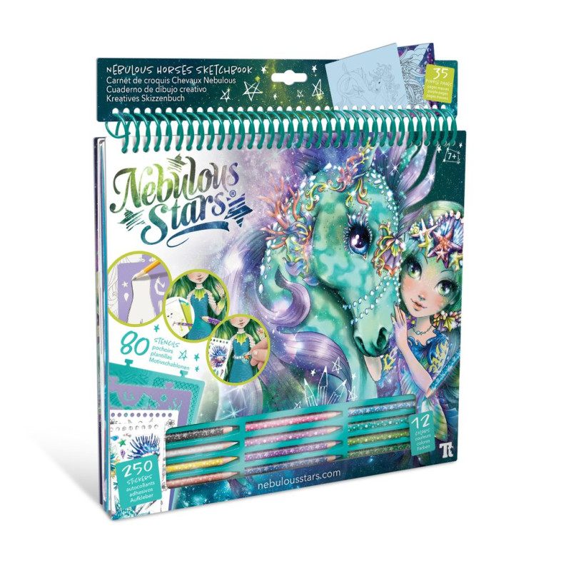 Kreativní blok Green Horses Sketchbook