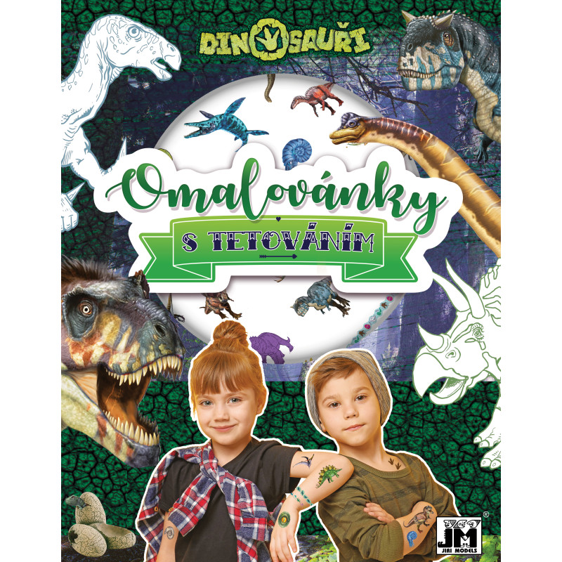 Omalovánka s tetováním Dinosauři