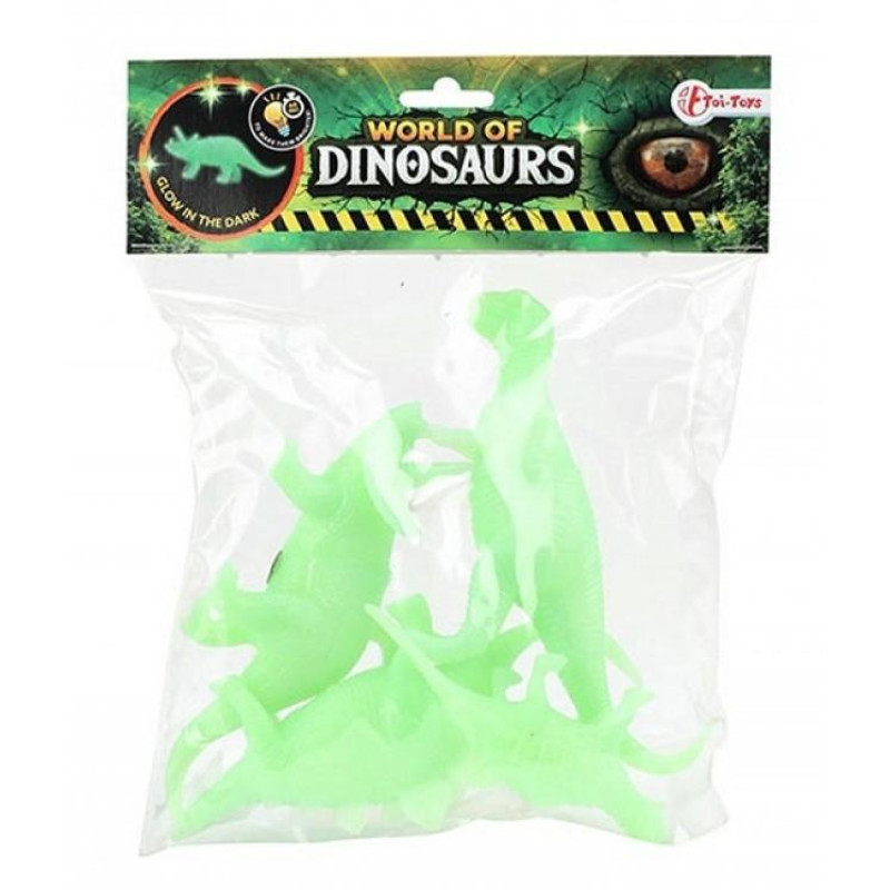 Figurky dinosaurus svítící 4ksd