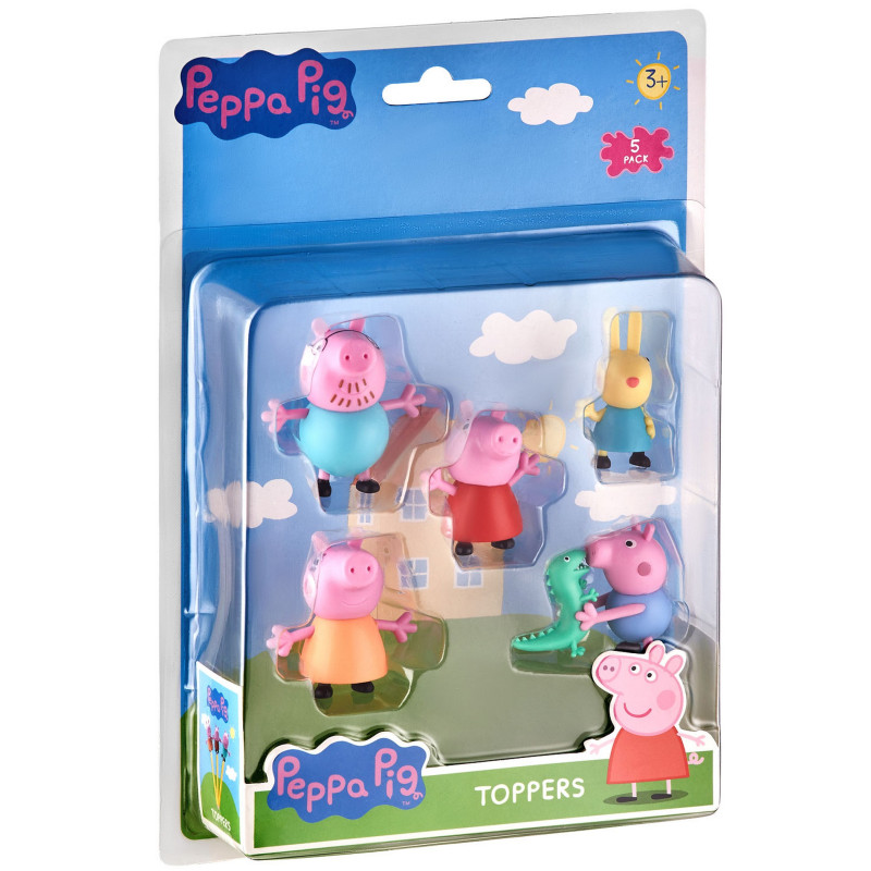 Figurky Prasátko Peppa s razítkem 5ks