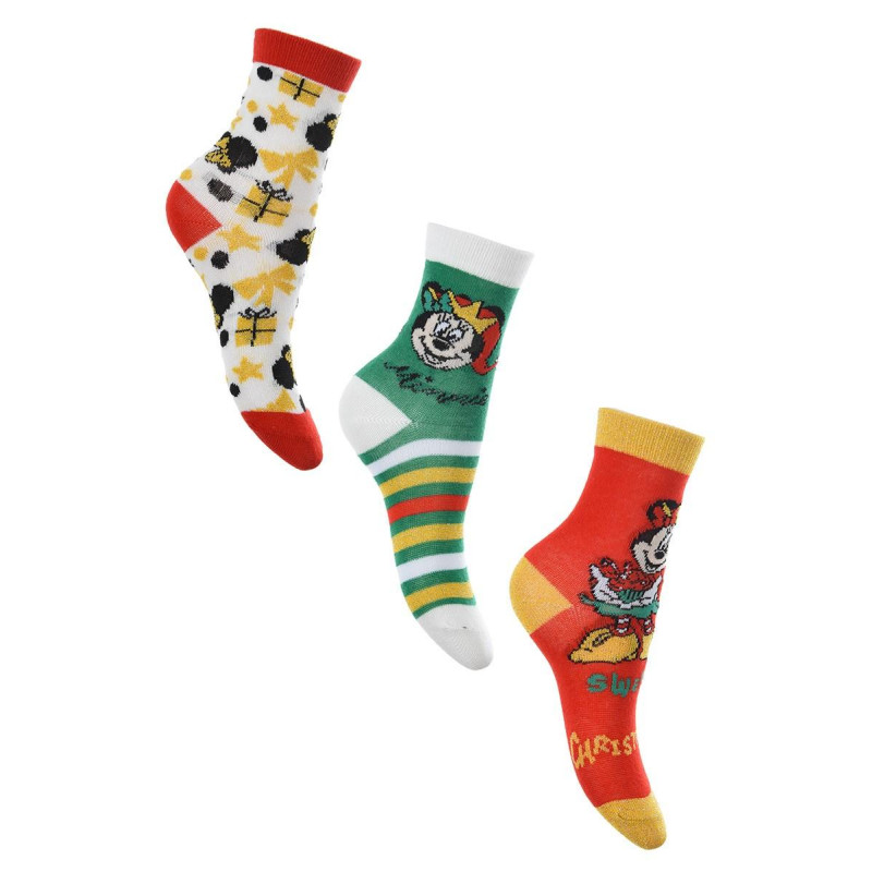 Ponožky Vánoce Minnie 3 kusy