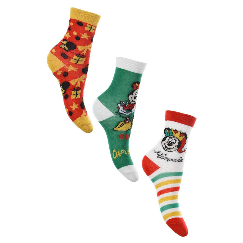 Ponožky Vánoce Minnie 3ks