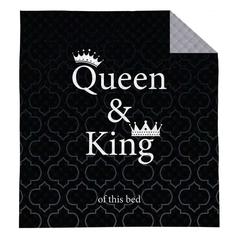 Přehoz na postel Queen and King black
