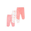 Kalhoty kojenecké 3pack, Minoti, Robbin 14, růžová