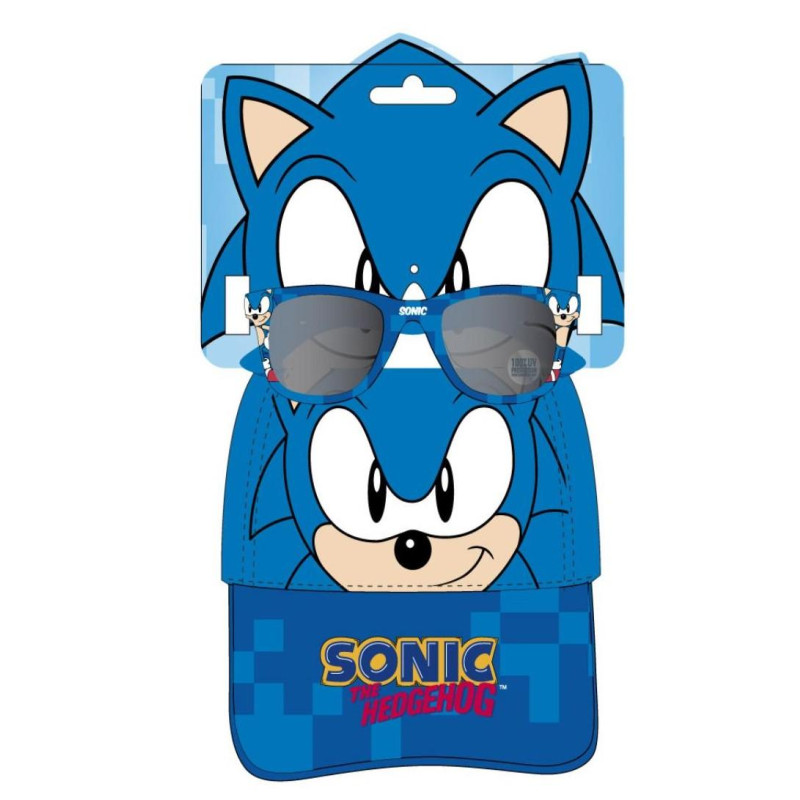 Kšiltovka a brýle Sonic