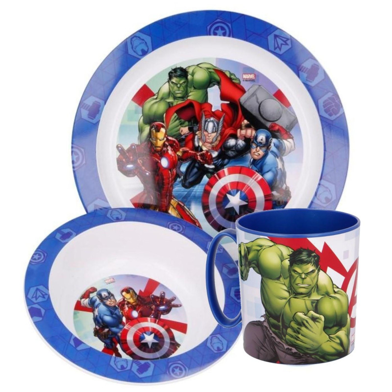 Plastový set Avengers 3-dílný