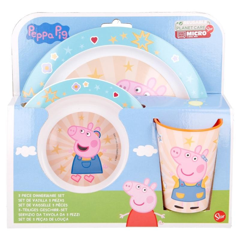 Plastový set Peppa Pig 3-dílný