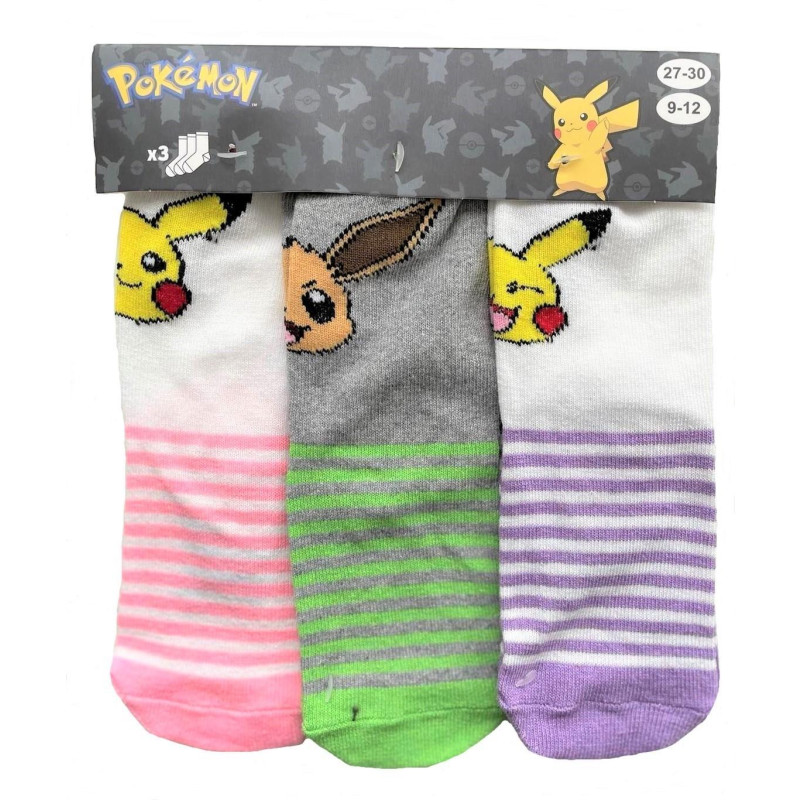 Ponožky Pokémon 3 kusy