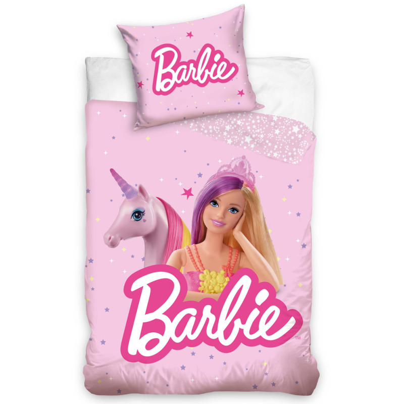 Povlečení do postýlky Barbie a Kouzelný Jednorožec