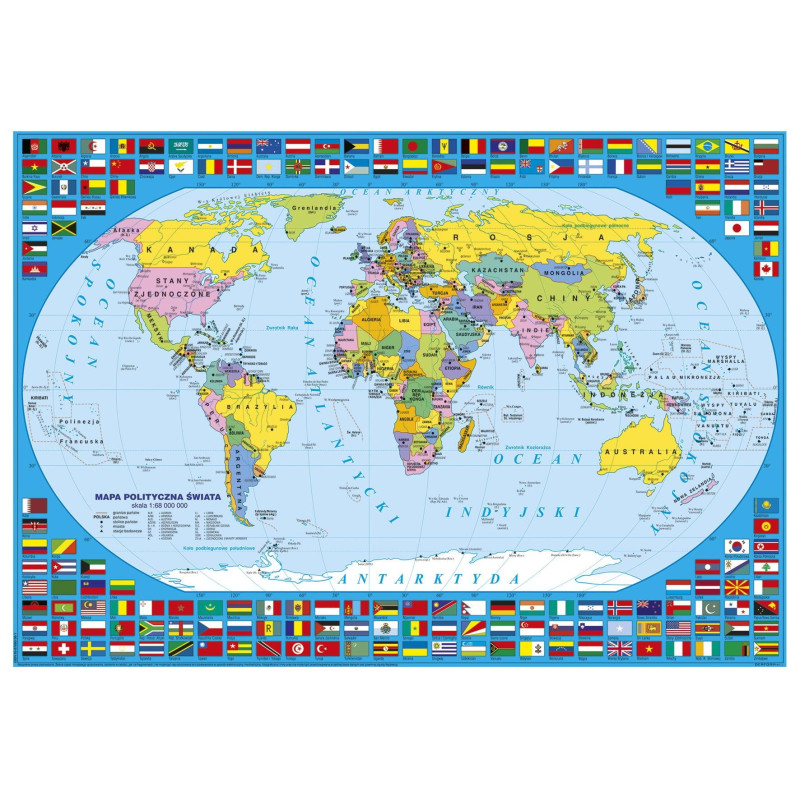 Podložka XL mapa světa