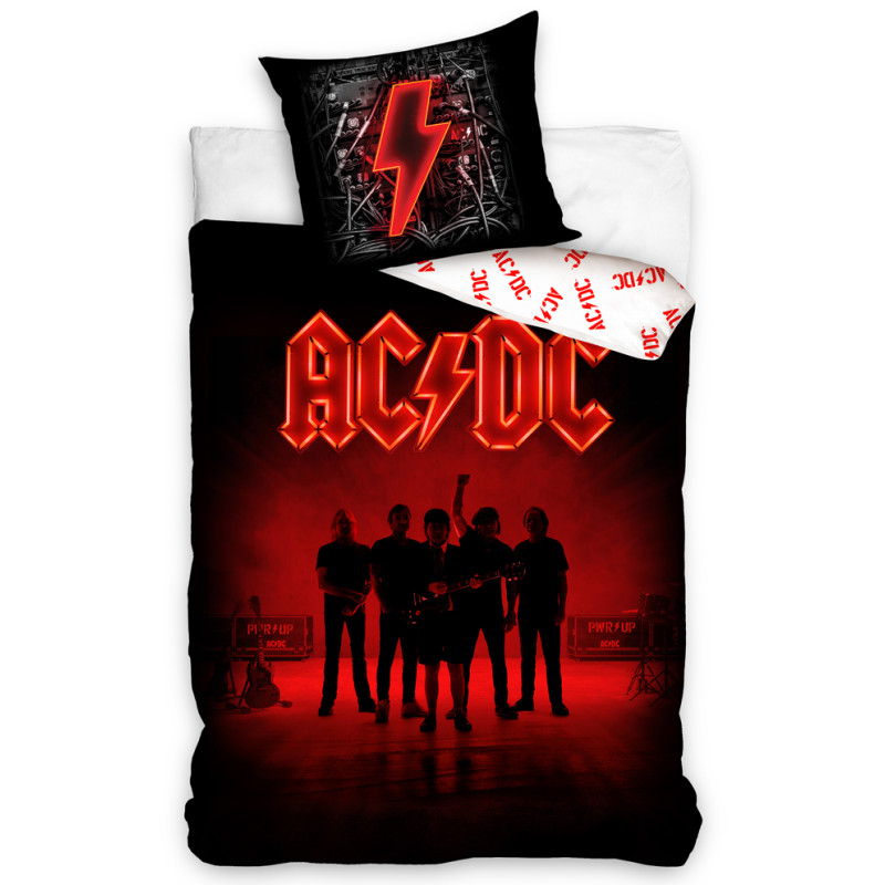 Povlečení Bavlněné povlečení AC/DC Power Up