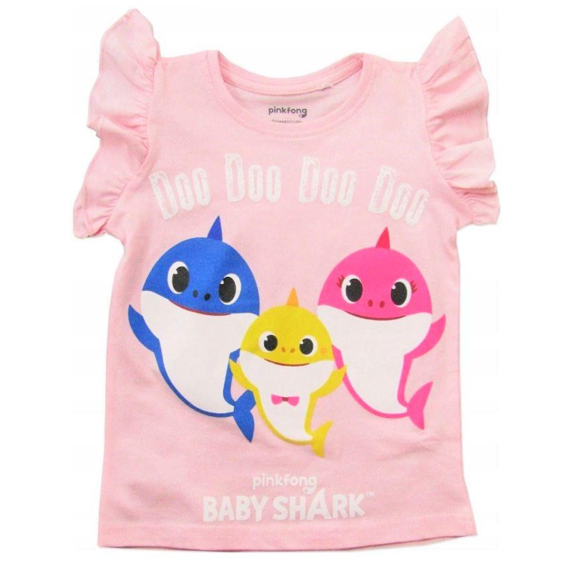 Tričko Baby Shark růžová