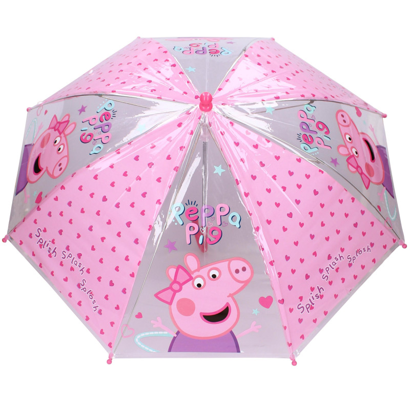 Deštník Peppa Pig srdíčka