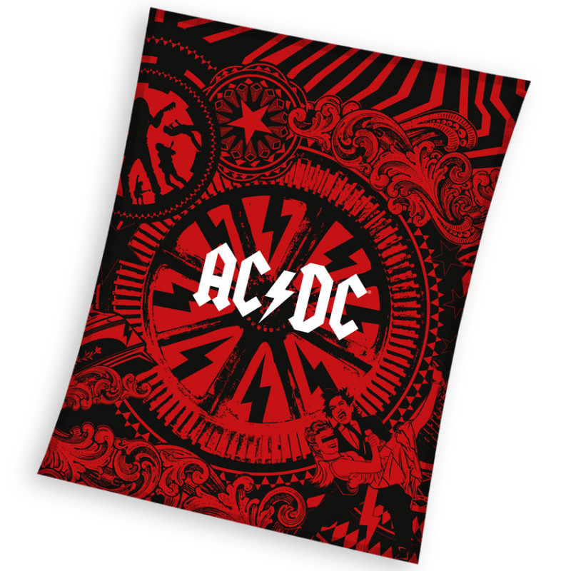 Mikroplyšová deka AC/DC Black Ice