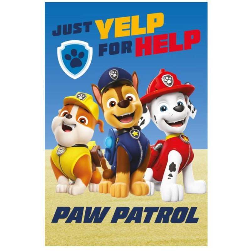 Flísová deka Tlapková Patrola PAW PATROL