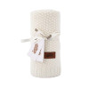 Pletená deka do kočárku bavlna bambus