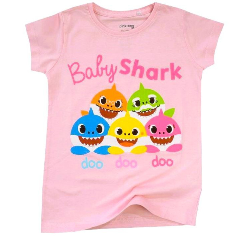 TRIČKO BABY SHARK family růžová