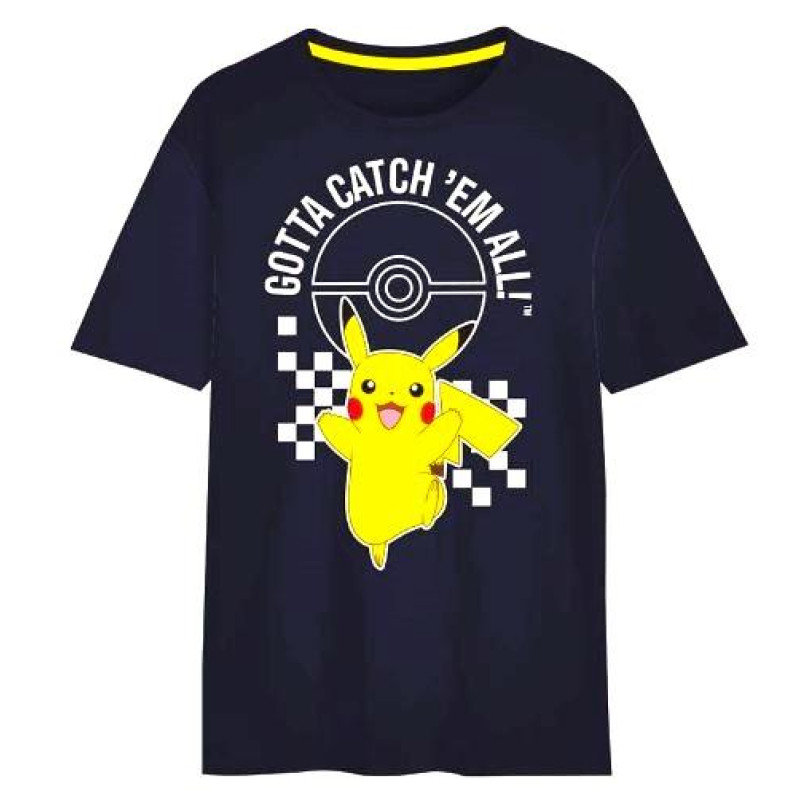 TRIČKO POKÉMON Pikachu krátký rukáv černá