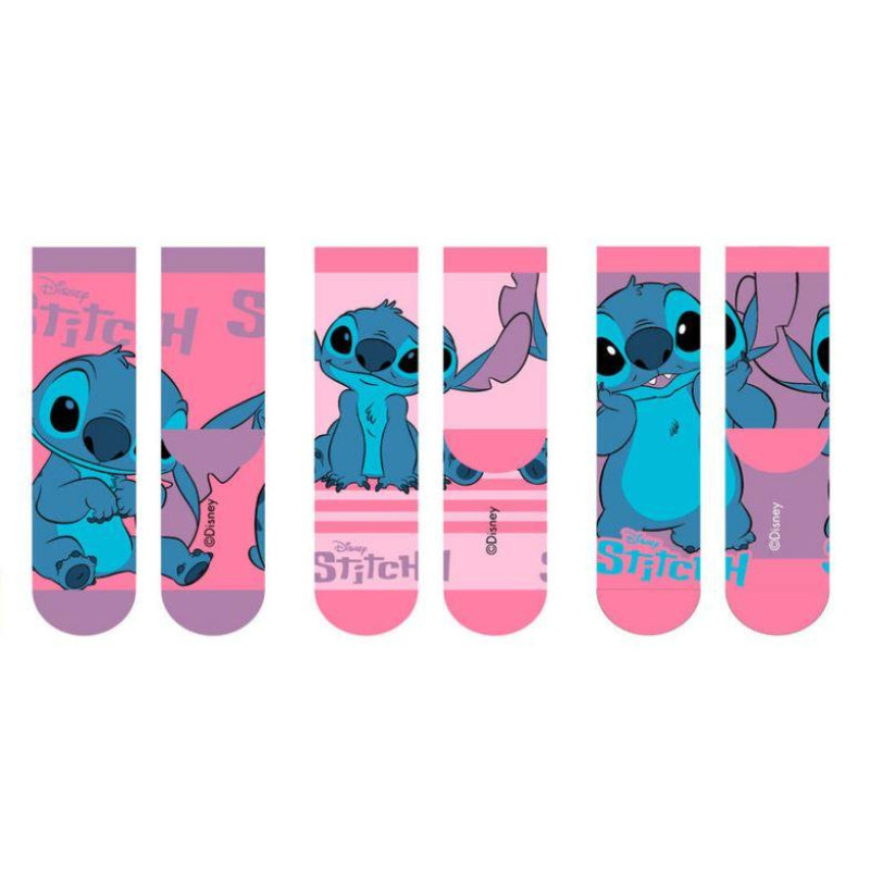 Sada 3 ks Ponožky Lilo a Stitch
