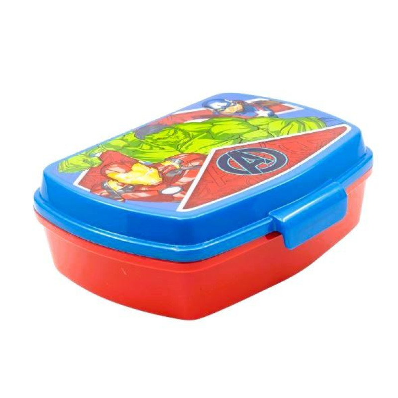 Box na svačinu Avengers červeno-modrý