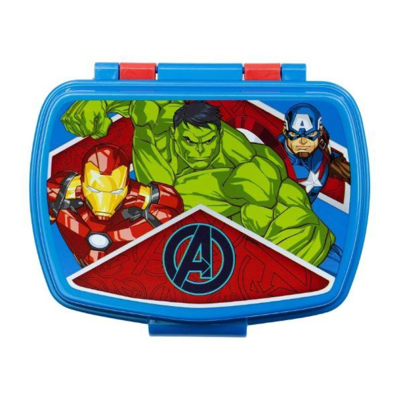 Box na svačinu Avengers červeno-modrý