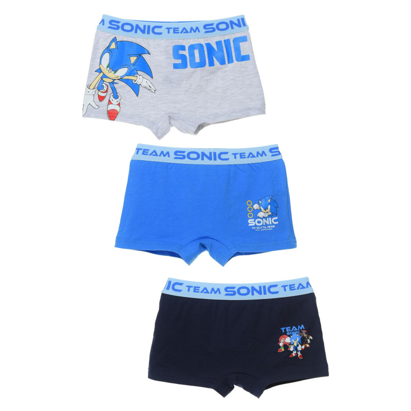 Sada 2 Ks Boxerky Sonic Zlaté Kroužky