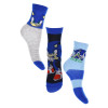 Sada 3 ks Ponožky Sonic Modrá