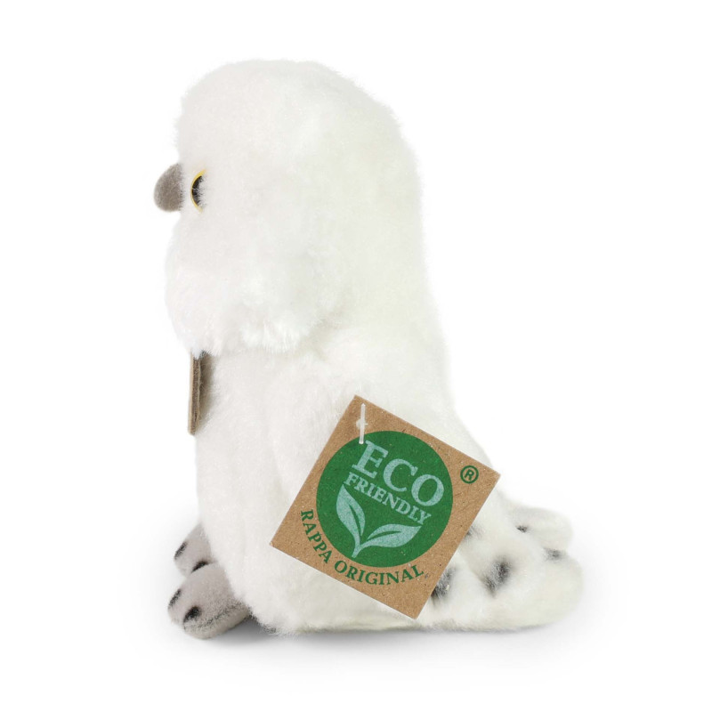 Plyšová sova sněžná 13 cm ECO-FRIENDLY
