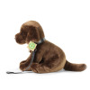 Plyšový pes labrador hnědý s vodítkem 25 cm ECO-FRIENDLY