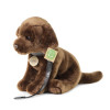 Plyšový pes labrador hnědý s vodítkem 25 cm ECO-FRIENDLY