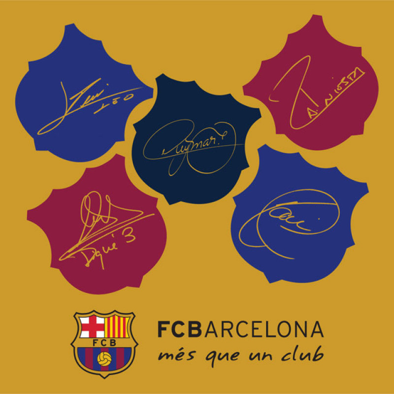 Polštářek FC Barcelona champions