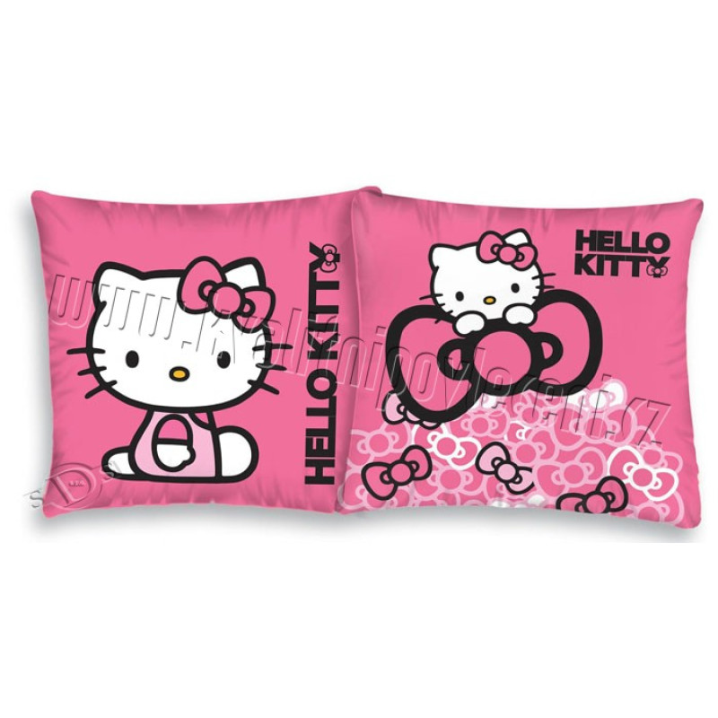 Povlečení na polštářek Hello Kitty mašličky