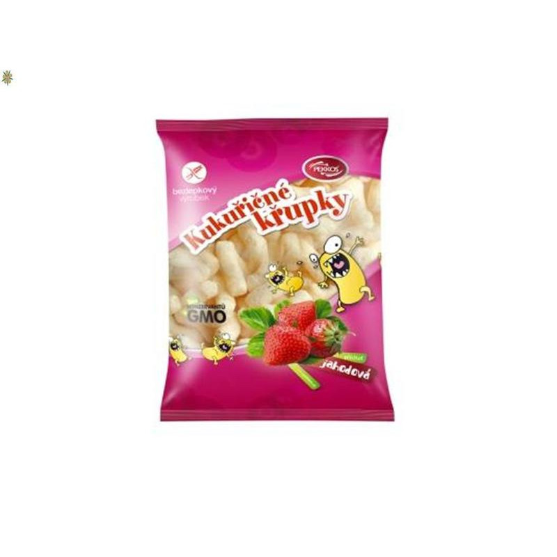 Kukuřičné Křupky jahodové 90g