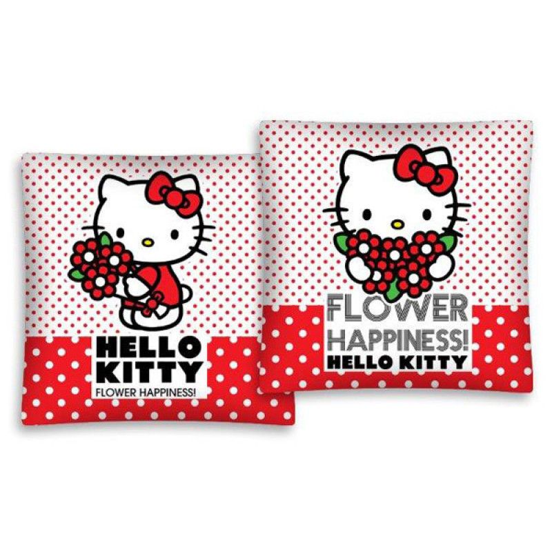Povlak na polštářek Hello Kitty kytičky