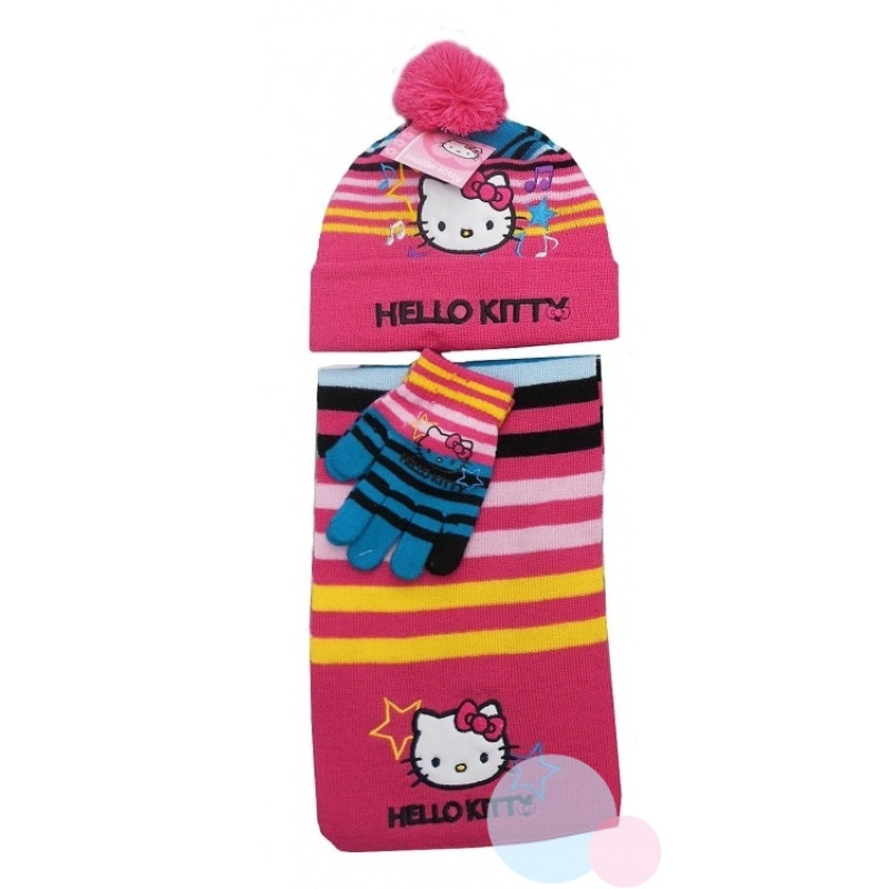 ŠÁLA, ČEPICE A RUKAVICE HELLO KITTY