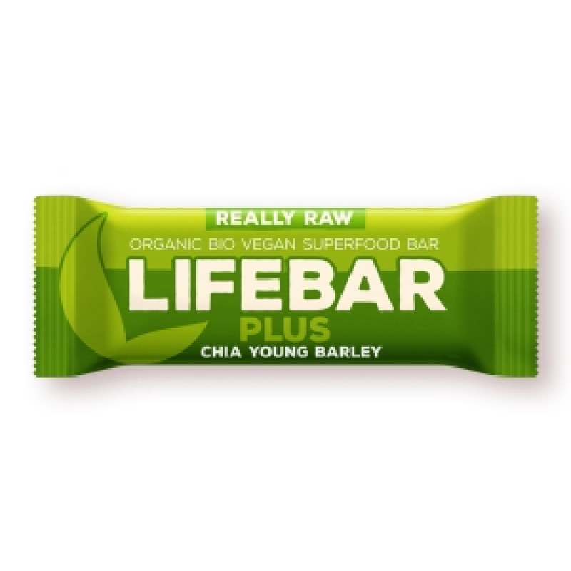 Lifebar PLUS chia semínka a mladý ječmen BIO