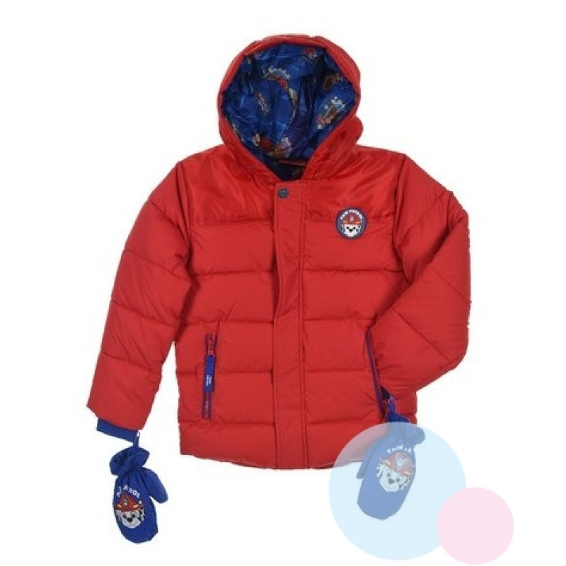 Zimní bunda a rukavice Tlapková Patrola