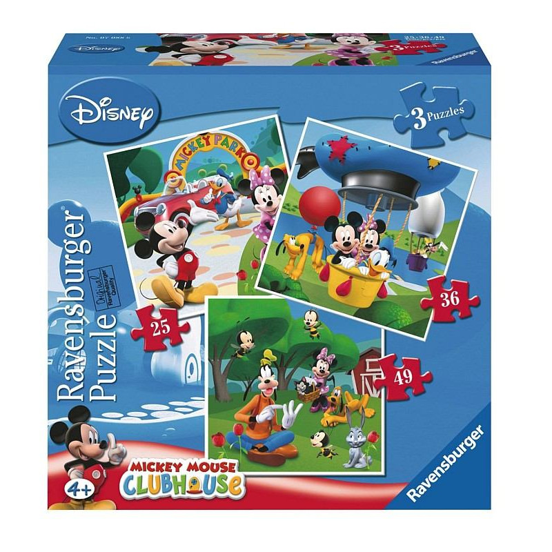 Puzzle Mickey Mouse 3v1