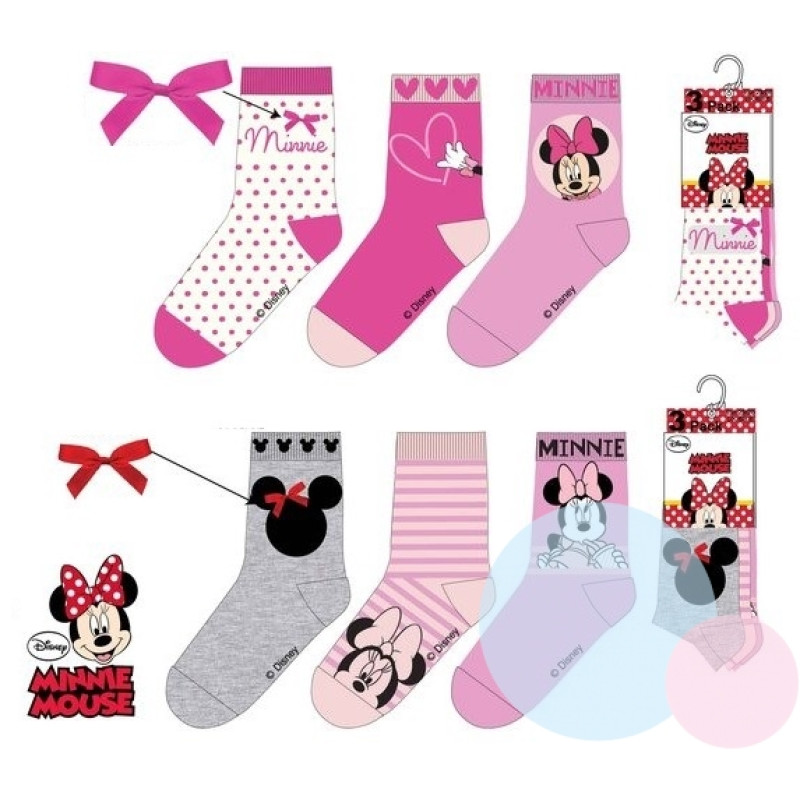 Ponožky Minnie Mouse 3ks