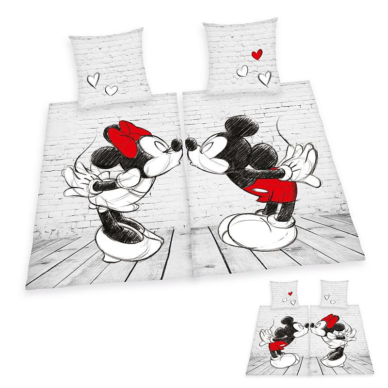Povlečení na dvě postele Mickey a Minnie