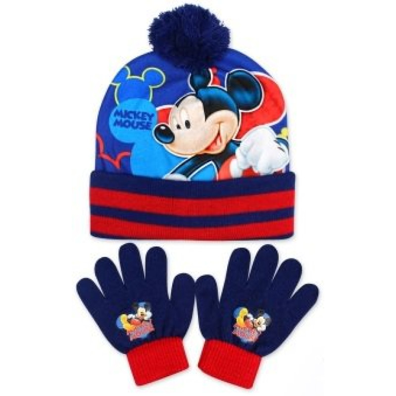 Čepice a rukavice Mickey