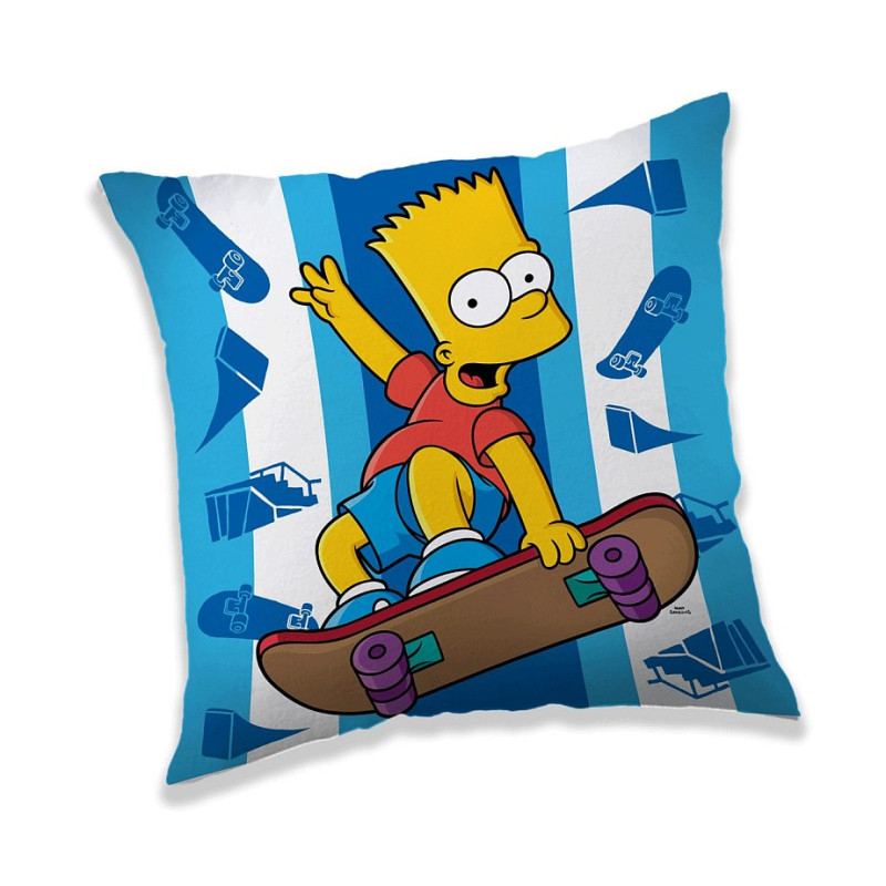 Polštářek Bart Simpson skater