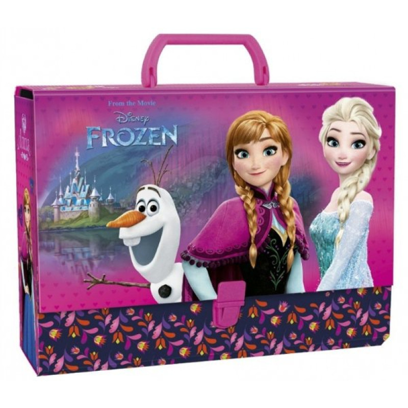 KUFŘÍK A4 S RUKOJETÍ DISNEY FROZEN