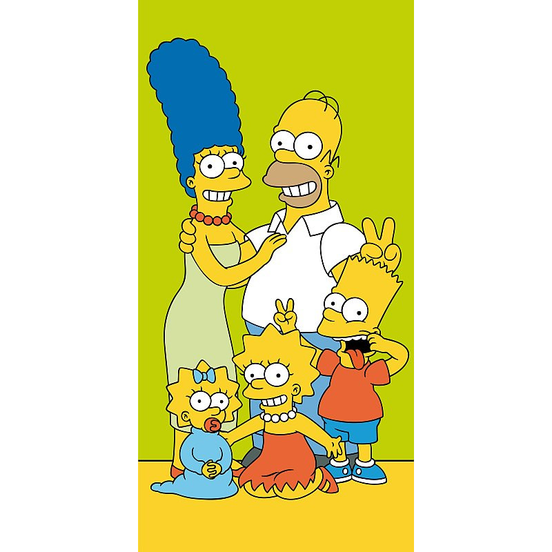 Osuška Simpsons Family green