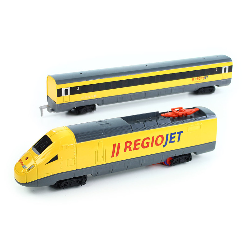 NAŠE ŽELEZNICE vlak RegioJet se zvukem a světlem - originální funkční hračka