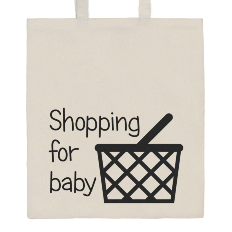 Nákupní taška přírodní Shopping for baby