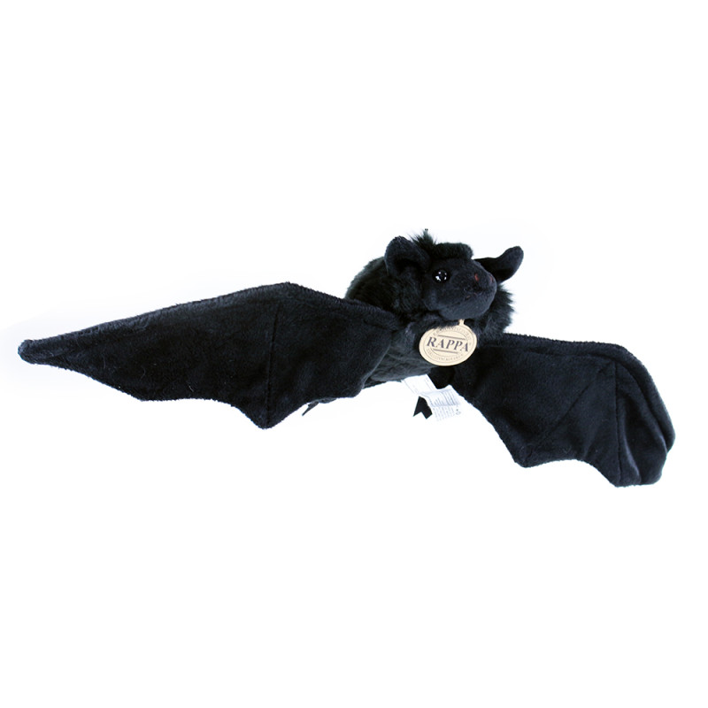 Plyšový netopýr černý, 16 cm